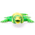 Подвижная 3D-игрушка Ящерица Тегу зеленая FunBerry Toys 03006238