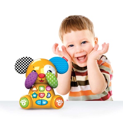 Игрушка Музыкальный щенок Веселые прятки Азбукварик