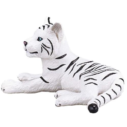 Фигурка Белый тигренок (лежащий) Konik AMW2028 фото 2