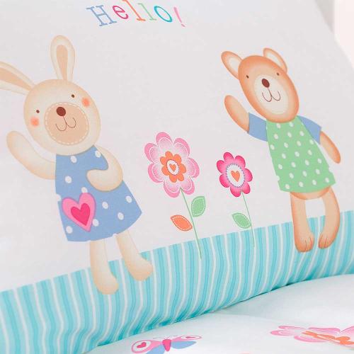 Комплект постельного белья для детей Глория Hello 3 предмета Perina Г3-03.0 фото 4