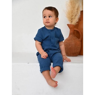 Песочник из муслина Carrot 10002201 синий 02