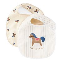 Нагрудный фартук на липучке 2 штуки Happy Baby 16018 horse