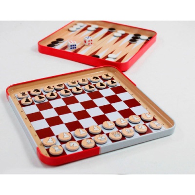 Игра магнитная Шахматы шашки нарды Десятое королевство 04302 5