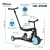 Трёхколёсный самокат Pituso HD-200B-Blue голубой