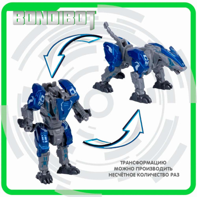 Трансформер Bondibot Робот Леопард с металлическими деталями Bondibon ВВ5892 2