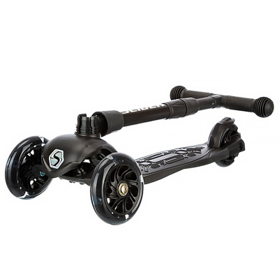 Самокат трехколесный складной светящиеся колеса Slider Stile1BK 3