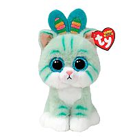 Мягкая игрушка Beanie Boos Бирюзовый Котёнок Gumdrop 15 см Ty Inc 37368