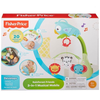 Мобиль Друзья из тропического леса Fisher Price Mattel CHR11