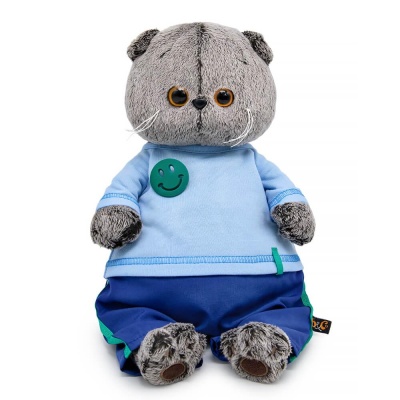 Мягкая игрушка Басик в лонгсливе со смайликом 25 см Budi Basa Ks25-270 01