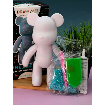 Алмазная мозаика на фигурке Blue bear Draw me! 156-DB008 2