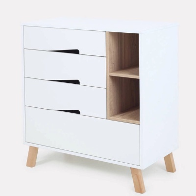 Комод пеленальный с органайзером Rant Lago Pro 800/4 Cloud White