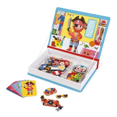 Книга-игра магнитная Мальчики в костюмах Janod J02719 2