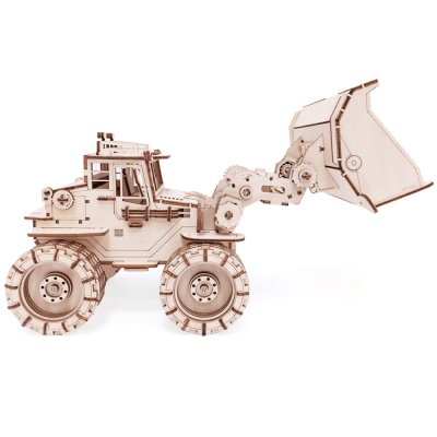 Конструктор 3D деревянный Трактор Бульдог 262 детали Lemmo Б-1 3