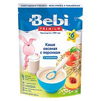 Каша овсяная с персиком с молоком 200 грамм Bebi Premium 87028