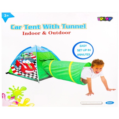 Палатка игровая с туннелем Машинки Рыжий Кот 8331 2