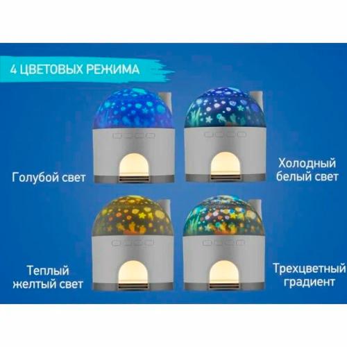 Ночник проектор Снежный домик 8 мелодий 4 цветовых режима Roxy-Kids RSNW-001-W фото 5