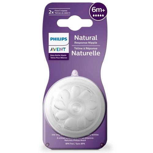 Соска Natural Response быстрый поток с 6месяцев 2шт Philips Avent SCY965/02 фото 3