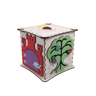 Куб бизибoрд без электрики MyLandToys Зимняя рыбалка Куб-2-1