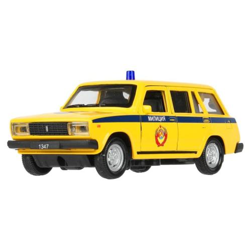 Машинка металлическая ВАЗ-2104 Жигули Милиция Технопарк 2104-12SLPOL-YE фото 10