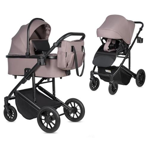 Коляска 2 в 1 Farfello Solo Duo Comfort SOLO-1 Greige