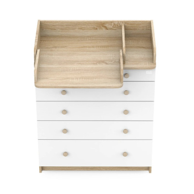 Комод пеленальный раскладной Атон Leo дуб сонома-белый 03