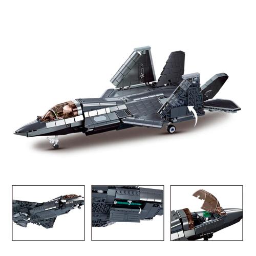 Конструктор Истребитель J35 812 деталей Sluban M38-B1186 фото 3