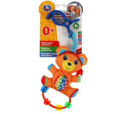 Текстильная игрушка погремушка Мишка мама Умка RPTF-B4