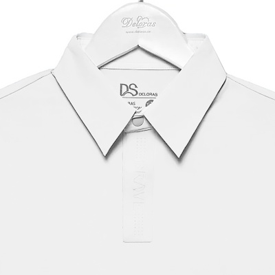 Рубашка школьная с коротким рукавом для мальчика Deloras Z71743S белая 2