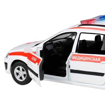 Коллекционная машинка Lada Largus Скорая помощь Автопанорама JB1251417 4