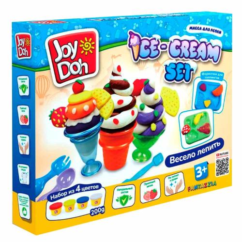 Набор для лепки Мороженое 4 цвета Joy-Doh ICEC-200 pot фото 3