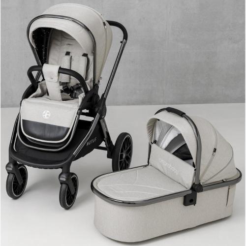 Коляска 2 в 1 Amarobaby Motus белый фото 9