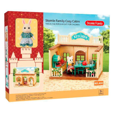Игрушечный домик Летняя кухня с фигуркой кролика Наша игрушка A02 3