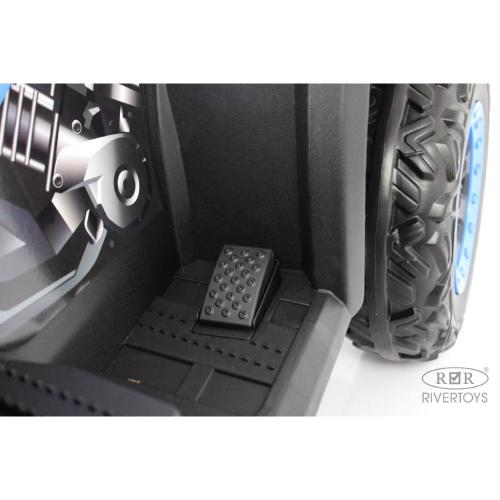 Детский электроквадроцикл 4WD RiverToys T001TT синий фото 7