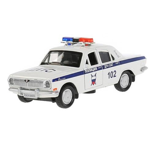 Игрушка Машина Газ 2101 Волга полиция Технопарк 2401-12SLPOL-WH