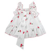 Платье Вышитые ягодки Чуди Кидс 345625-1 белый