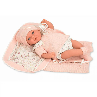 Кукла Elegance Реборн 35 cм с соской и одеялом Arias Т24471
