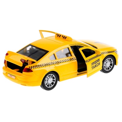 Металлическая инерционная машинка Volkswagen Passat Такси Технопарк PASSAT-T