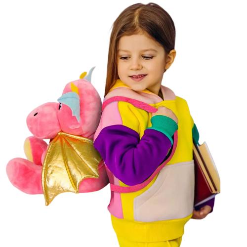 Игрушка-рюкзак Розовый дракончик Bebelot BHO0805-315 фото 4