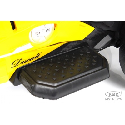 Детский электромотоцикл RiverToys М777БХ жёлтый
