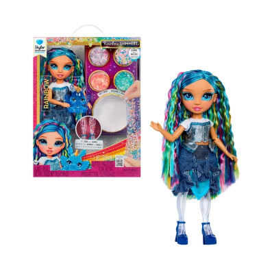 Кукла Шиммерс Скайлер голубая с аксессуарами RAINBOW 68382 3