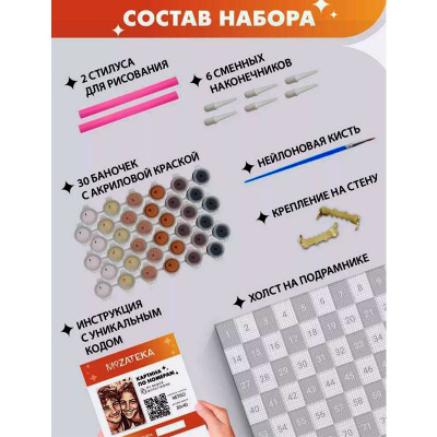 Картина по номерам по фото Neon Наша игушка MZK03 2