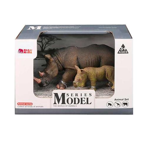 Набор фигурок Мир диких животных Семья носорогов Masai Mara MM211-112 фото 2