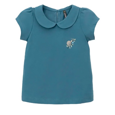 Рубашка с воротничком для девочки Crockid 302735 капитанский синий к561 1