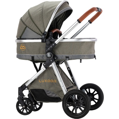 Коляска 2 в 1 Luxmom V9 оливковый