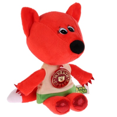 Мягкая игрушка Ми-ми-мишки Лисичка в футболке Мульти Пульти V62438-20 1