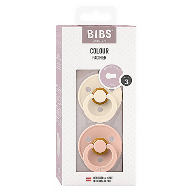 Набор пустышек латексных Colour 2 шт от 18 месяцев Ivory/Blush Bibs 130253 2