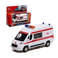 Игрушка Машина Скорая помощь Citroёn Jumper Технопарк JUMPER-14SLAMB-STRWH