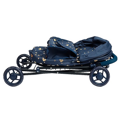 Коляска для кукол с сумкой и корзинкой Рыжий кот 9325-BS 5