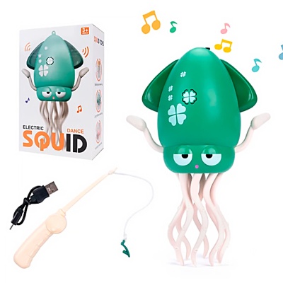 Интерактивная игрушка Танцующий осьминог со светом и музыкой 158-21C