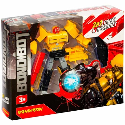 Трансформер 2в1 Робот и Пистолет с проектором Bondibon ВВ4963